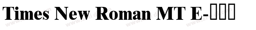 Times New Roman MT E字体转换